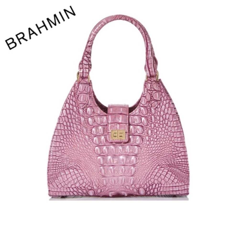 NWT Brahmin Adrian Mulberry Potion Melbourne Leather‎ Satchel